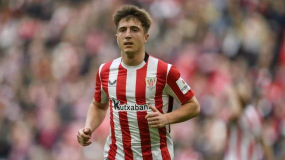Mikel Jauregizar, durante un partido de esta temporada.