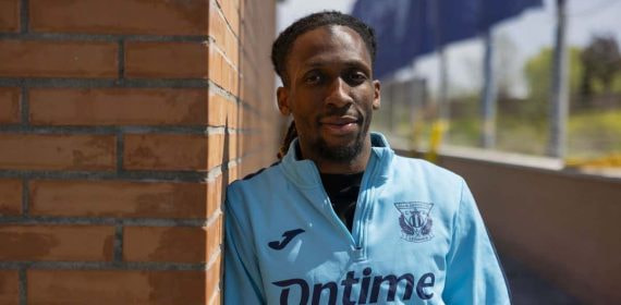 Yvan Neyou, en la Ciudad Deportiva del Leganés.