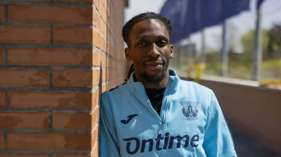 Yvan Neyou, en la Ciudad Deportiva del Leganés.