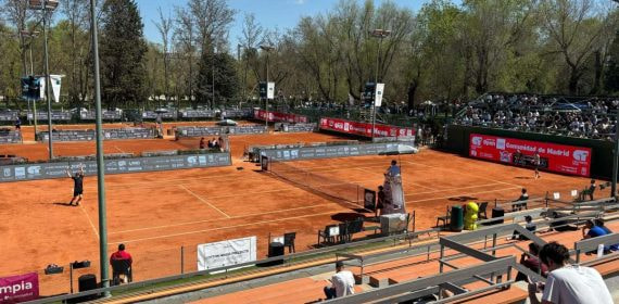 Panorámica del Open de la Comunidad de Madrid desde la pista central.