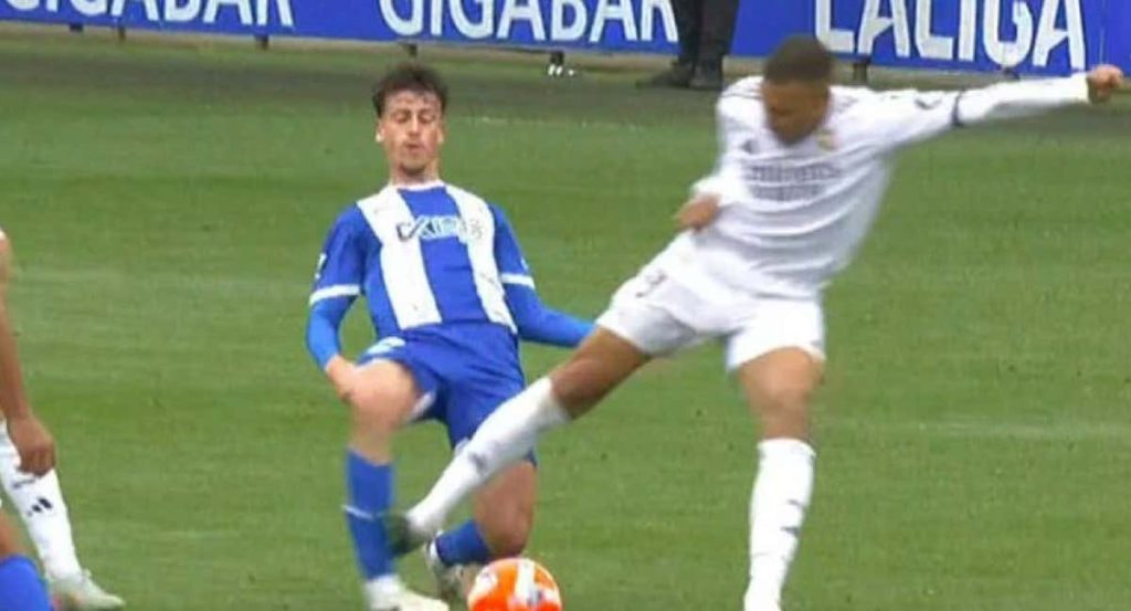 La entrada de Mbappé.