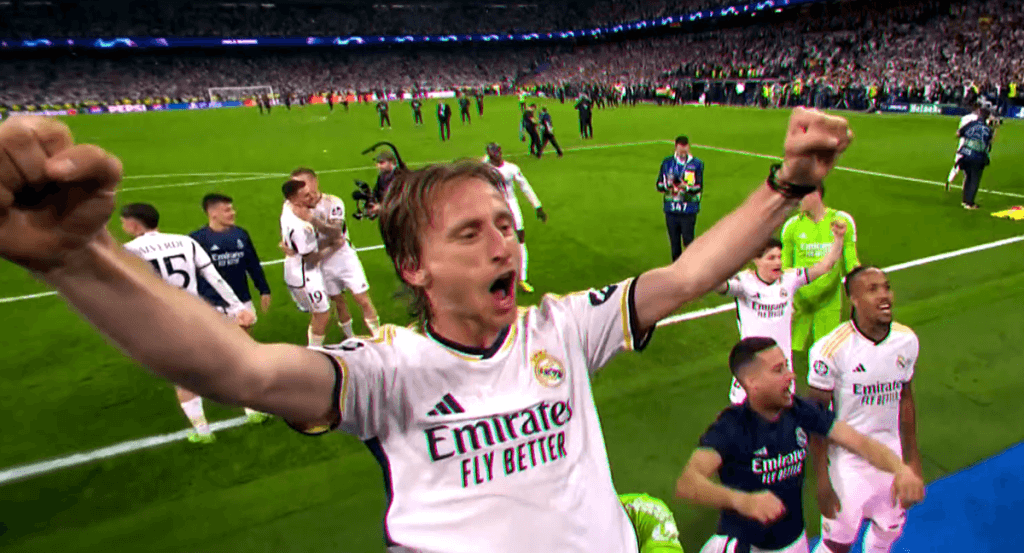 Modric, en la remontada ante el Bayern.
