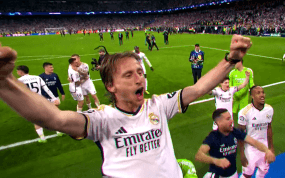 Modric, en la remontada ante el Bayern.