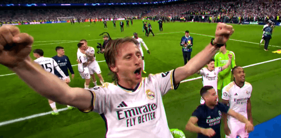 Modric, en la remontada ante el Bayern.