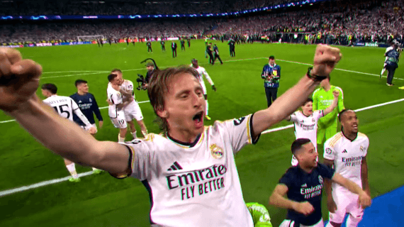 Modric, en la remontada ante el Bayern.