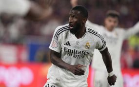 Antonio Rüdiger, durante la final de Copa del Rey.