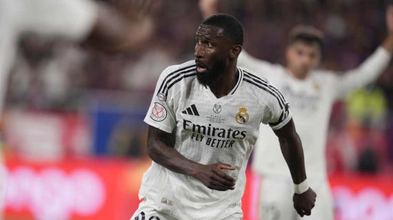 Antonio Rüdiger, durante la final de Copa del Rey.