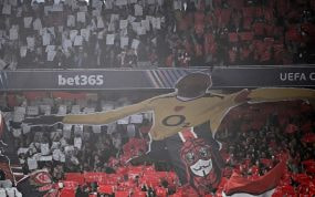 Aficionados del Arsenal antes del partido frente al Real Madrid.
