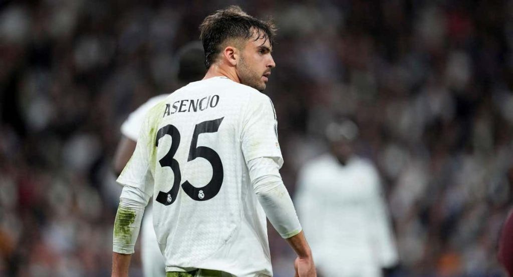 Asencio, durante un partido.