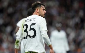 Asencio, durante un partido.