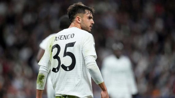 Asencio, durante un partido.