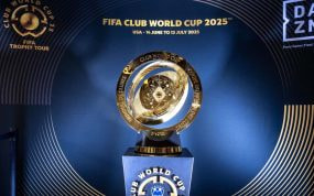 El trofeo del Mundial de Clubes.