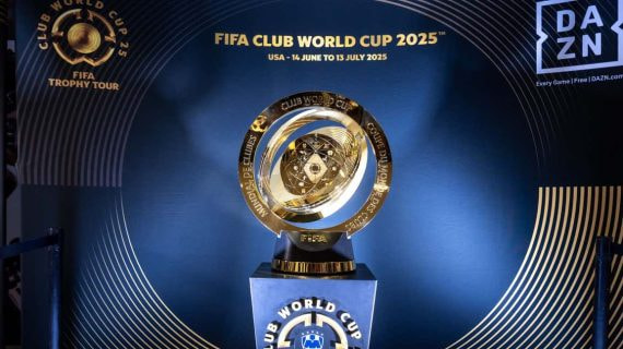 El trofeo del Mundial de Clubes.