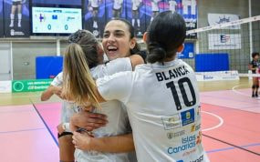 Ana Escamilla, durante su primer partido tras el parón competitivo.