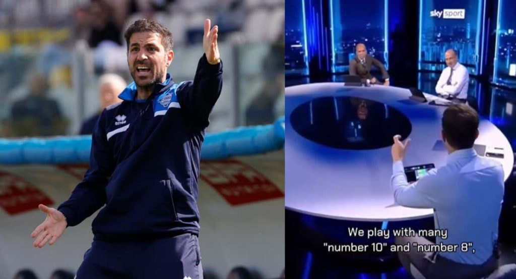 Cesc Fàbregas, entrenador del Como en la Serie A.