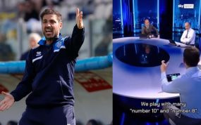 Cesc Fàbregas, entrenador del Como en la Serie A.