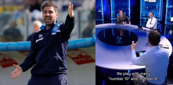 Cesc Fàbregas, entrenador del Como en la Serie A.