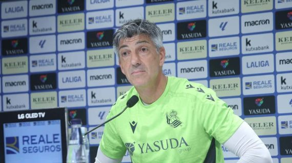 Imanol Alguacil, en su comparecencia ante los medios.