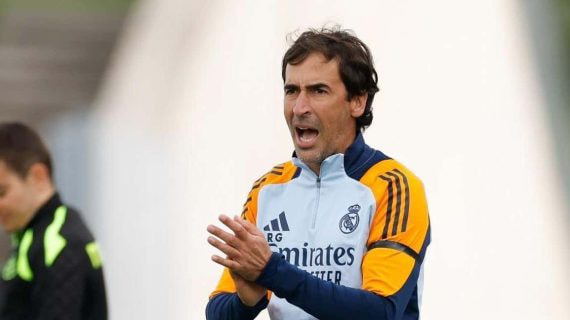 Raúl González, durante el Castilla-Marbella.