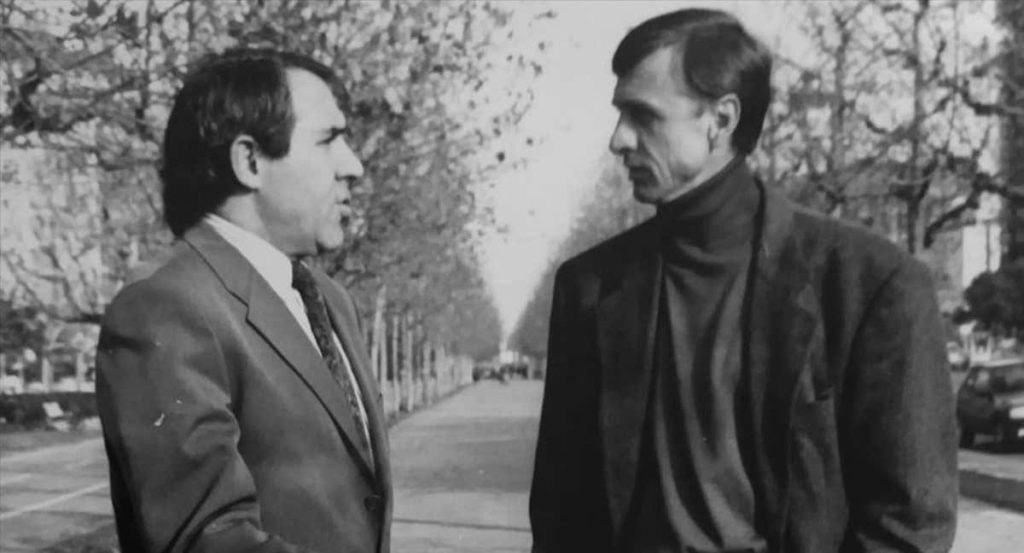 Jaume Sabaté junto a Johan Cruyff.