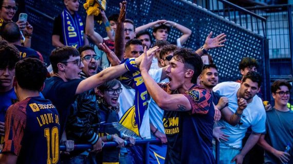 UCAM Murcia celebra su pase a la final.