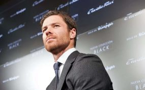 Xabi Alonso, en un acto de una marca de ropa.