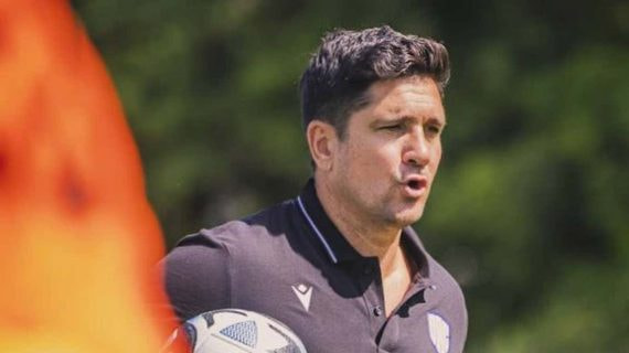 Xisco Muñoz, en un entrenamiento.