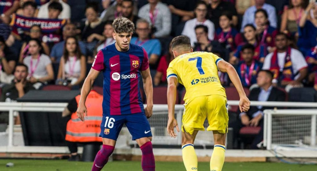 Abde en un partido de Liga ante el Cádiz.
