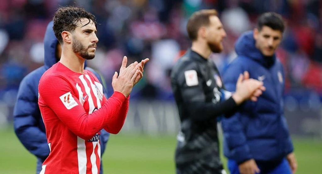 Mario Hermoso, en su etapa como jugador del Atlético.
