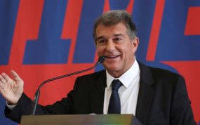 El presidente del FC Barcelona, Joan Laporta.