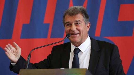 El presidente del FC Barcelona, Joan Laporta.