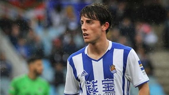 Álvaro Odriozola en su primera etapa en la Real Sociedad.