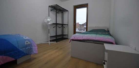 Imagen de una de las habitaciones de la Villa Olímpica de París 2024.