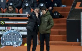 Luis Enrique y Aitor Unzué, en uno de los momentos de la temporada con el PSG.