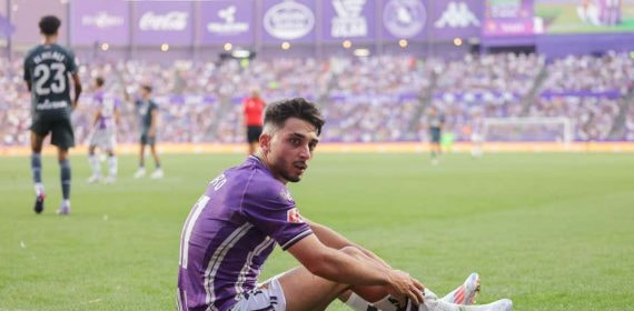 Raúl Moro, en un partido con el Valladolid.