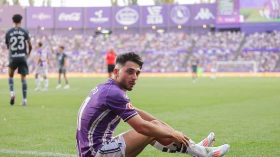 Raúl Moro, en un partido con el Valladolid.