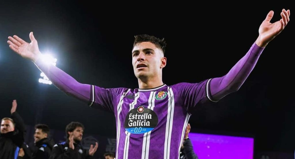 Lucas Rosa, tras un partido con el Real Valladolid.