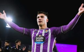 Lucas Rosa, tras un partido con el Real Valladolid.