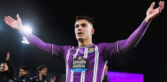 Lucas Rosa, tras un partido con el Real Valladolid.