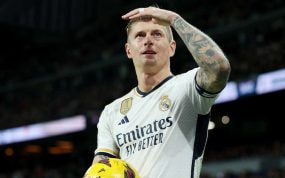 Toni Kroos, en el Santiago Bernabéu.