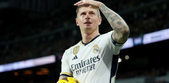 Toni Kroos, en el Santiago Bernabéu.