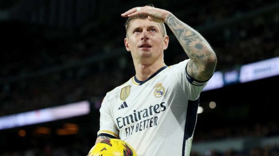 Toni Kroos, en el Santiago Bernabéu.
