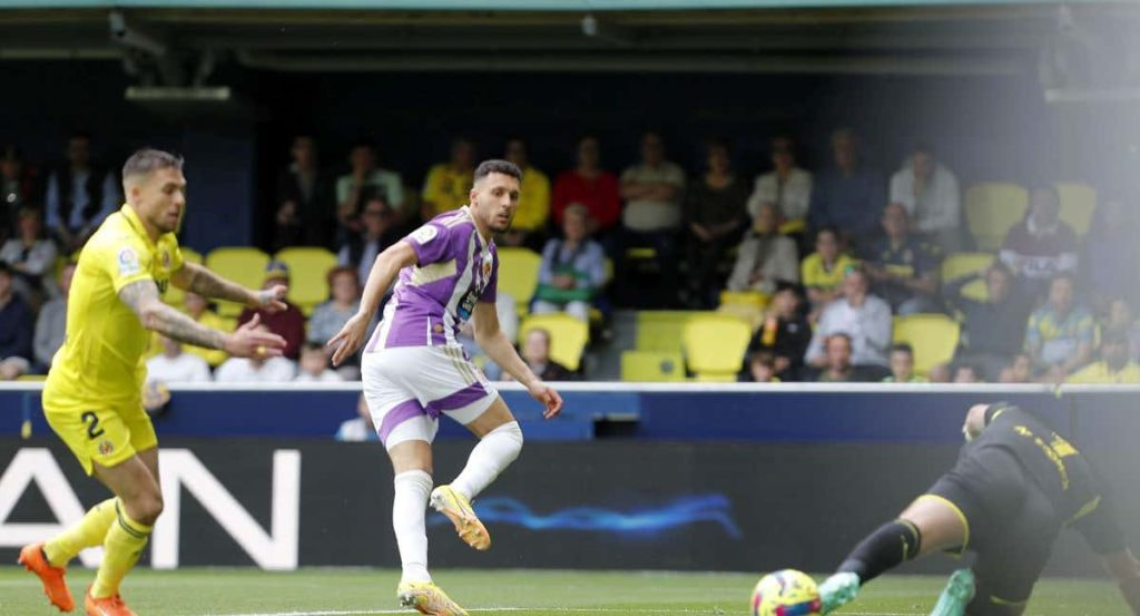 Amallah durante un partido con el Valladolid.