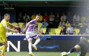 Amallah durante un partido con el Valladolid.