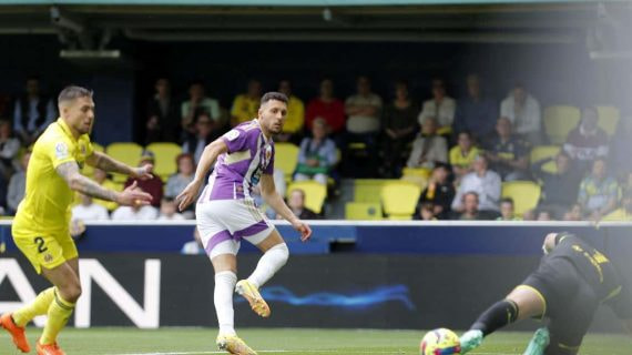 Amallah durante un partido con el Valladolid.