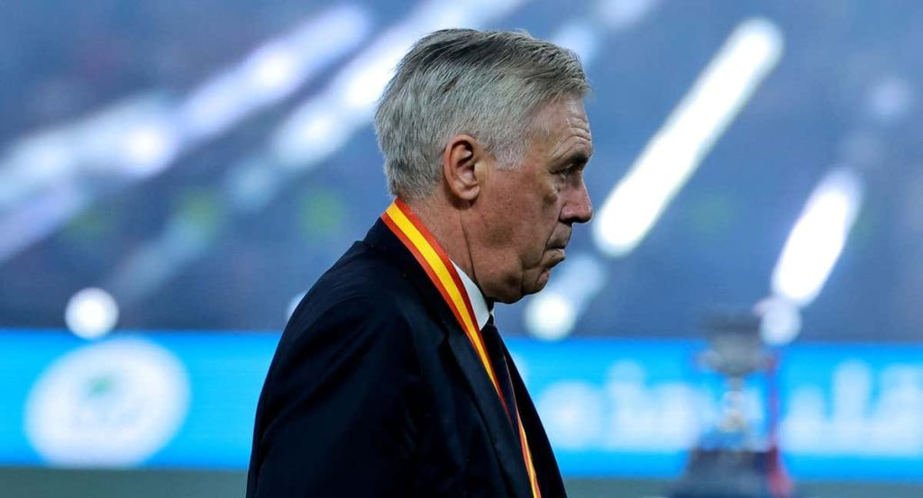 Ancelotti, tras perder la final de la Supercopa contra el Barcelona en Yeda.