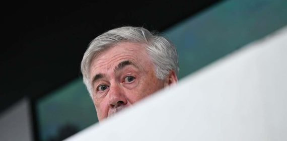 Carlo Ancelotti, en rueda de prensa.