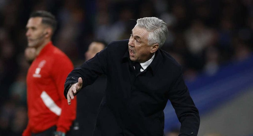 Ancelotti, durante el Clásico.