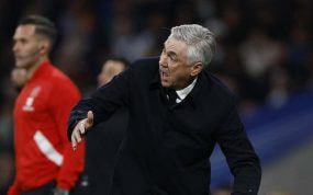 Ancelotti, durante el Clásico.