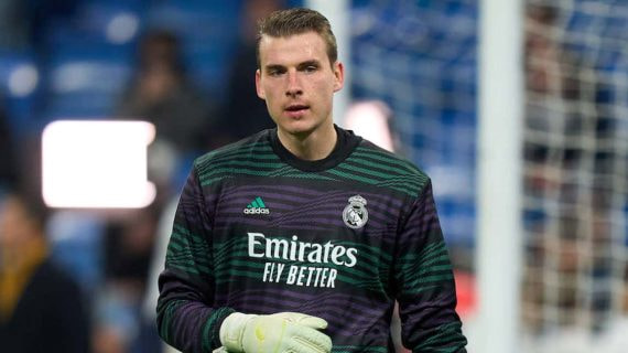 Andriy Lunin, portero del Real Madrid.